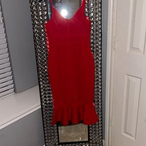 Sexy red dress